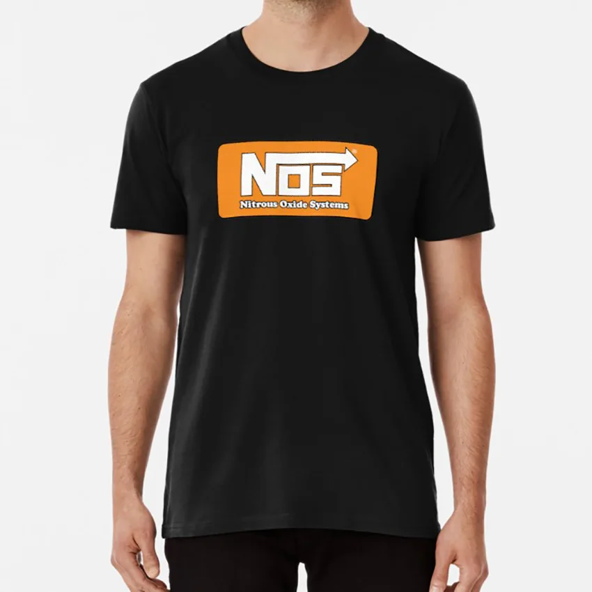 NOS Закись логотип Футболка nos системы |