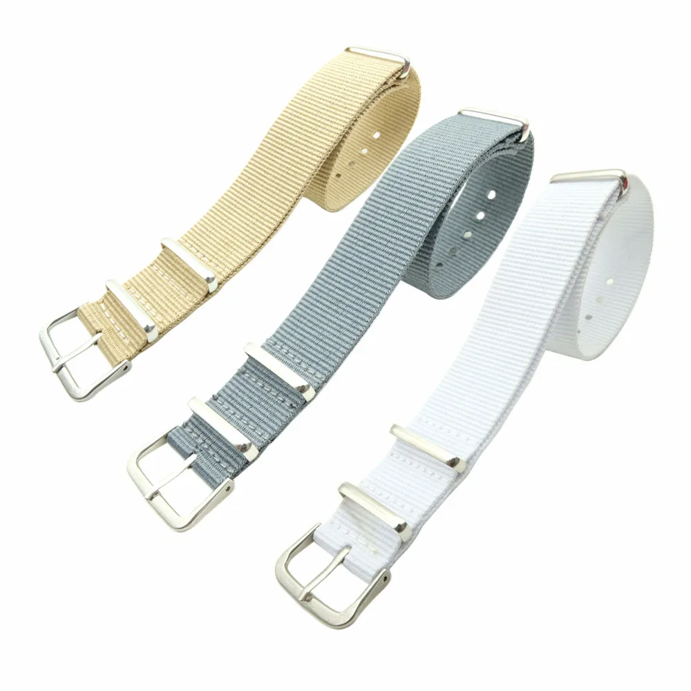 

Hight Quality For James Bond 007 Army Sports 18 20 mm Nato Fabric Nylon Watch Band Black Waterproof Watch Strap Men Watchbands