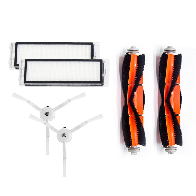 

free shipping Xiaomi Roborock S5 Max S6 S50 S51 S55 Vacuum Cleaner Accessories Parts HEPA Filter+Side Brush+Main Brush+Mop Cloth