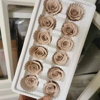 3 4cm12pcsgrade a preserved rose flower gift boxvalentines day gift box favoreternal rose heads for wedding party decoration