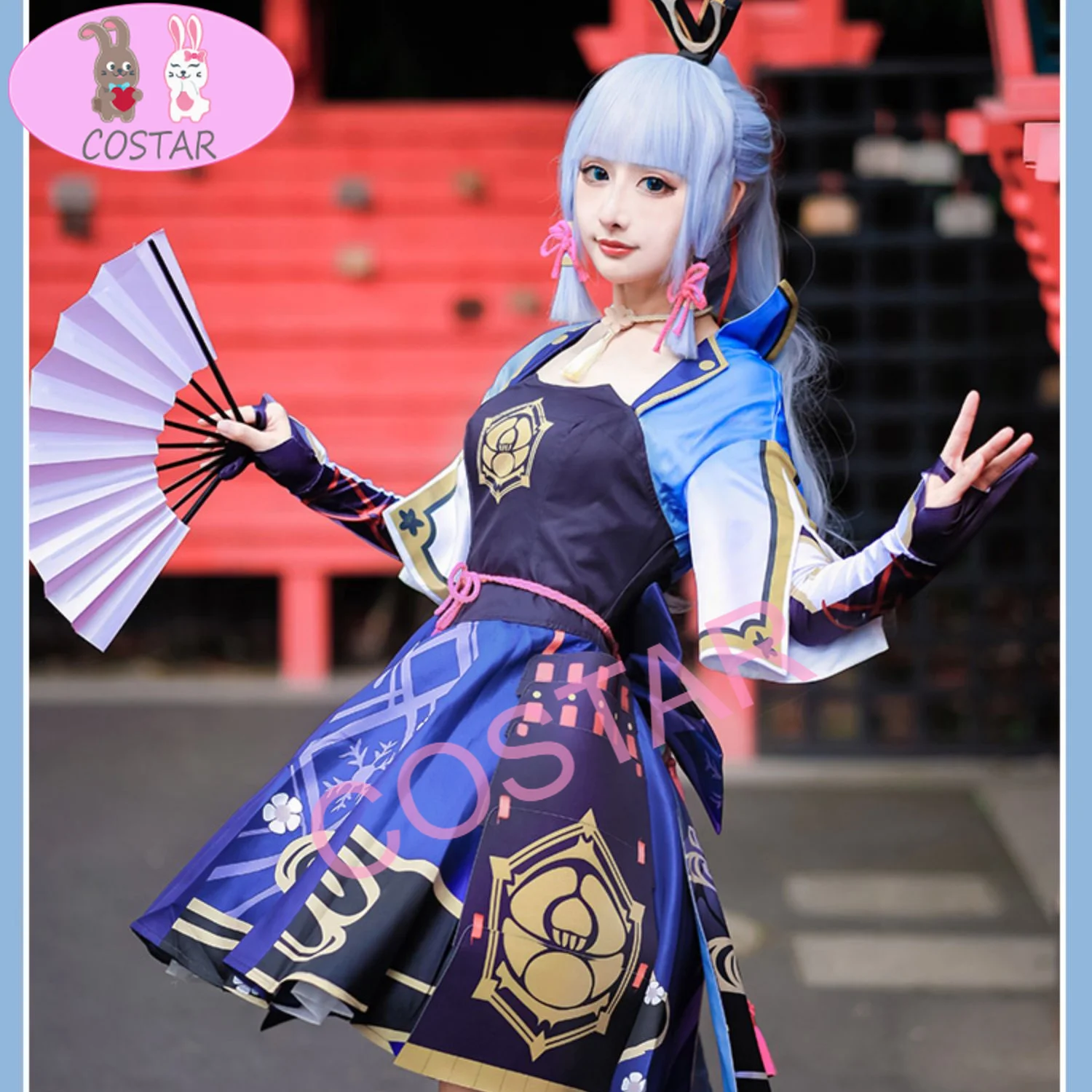

Аниме! Игровой костюм Genshin Impact Kamisato Ayaka, милое платье, костюм для косплея, костюм на Хэллоуин для женщин, новинка 2021
