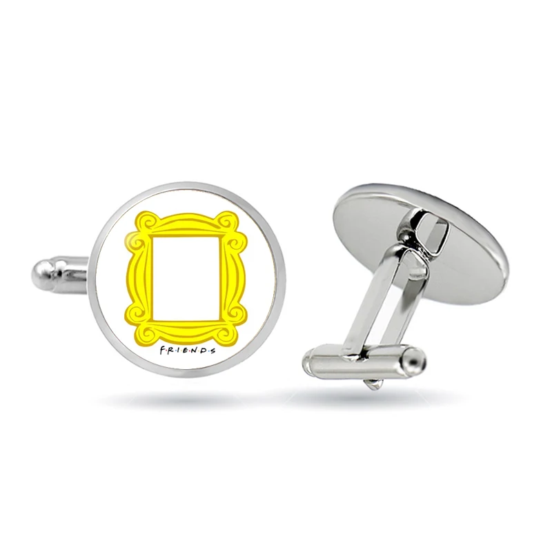 Лидер продаж друзей ТВ Запонки рамка для фото Central perk Кофе время запонки Моники