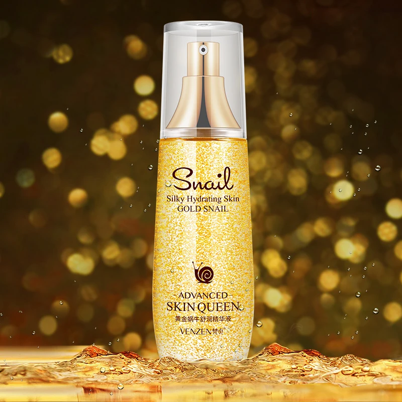 24K Gold Snail успокаивающий Сыворотки против старения Интенсивный уход за кожей лица