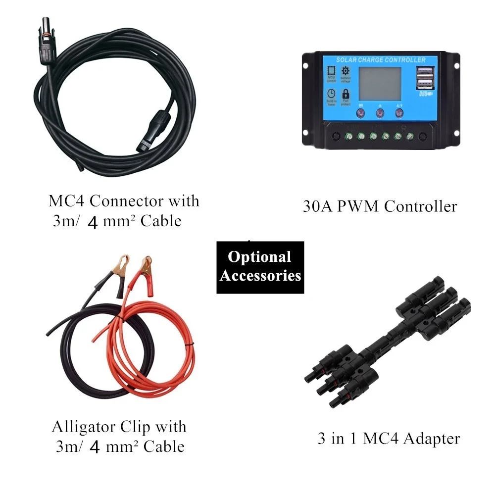 Новая монокристаллическая солнечная панель 3х100 Вт 300 гибкая для кемпинга RV лодки