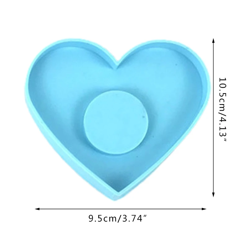 

13MC Candle Holder Epoxy Resin Mold Storage Box Ornaments Casting Silicone Mould DIY Crafts Candle Ashtray Making Tool