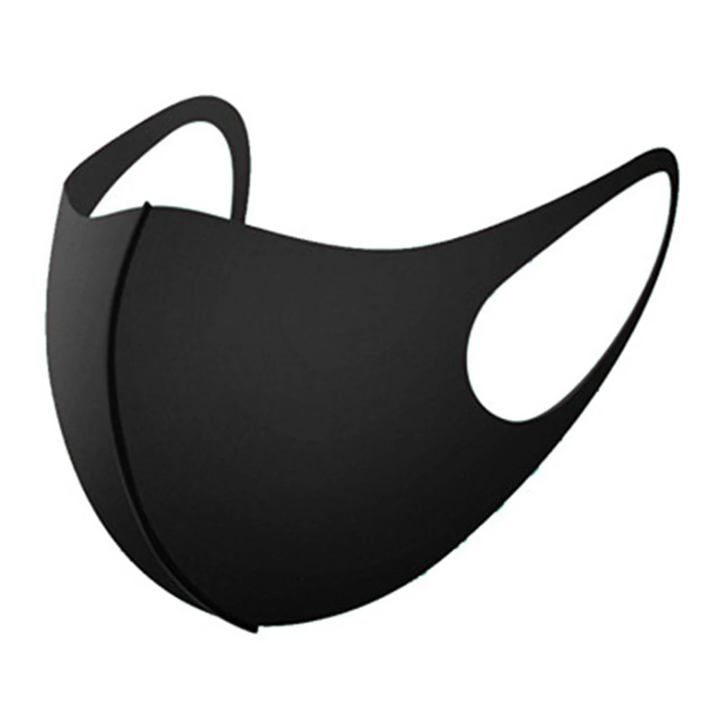 Женская и мужская 3 слойная губчатая маска для лица многоразовая дышащая унисекс