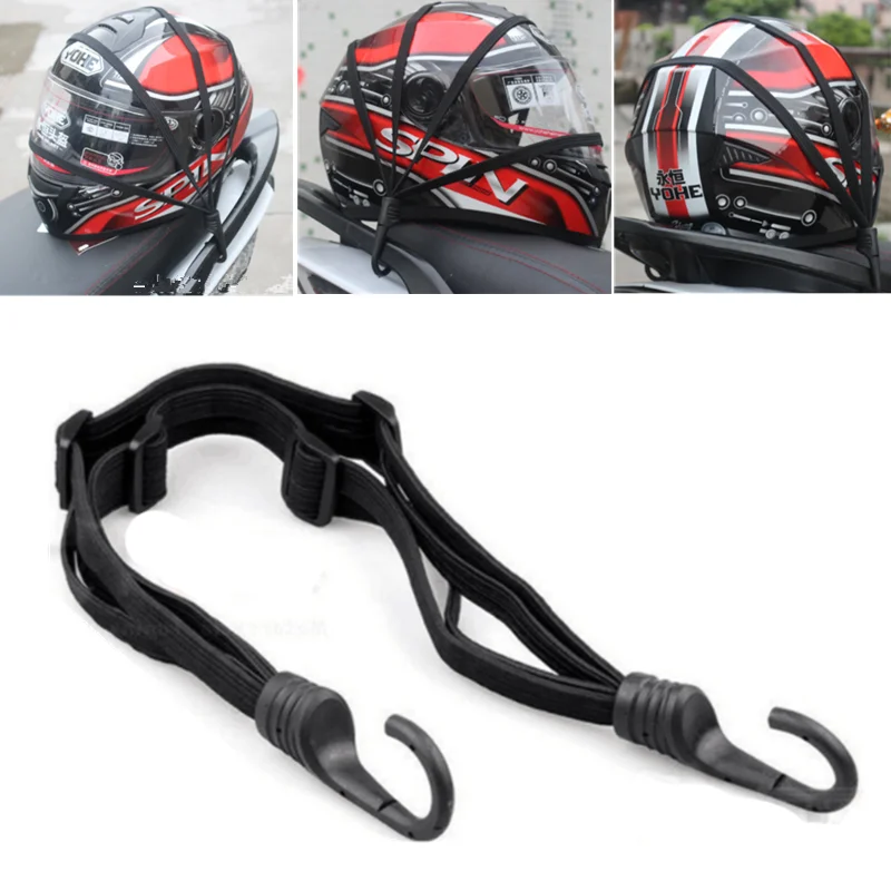 

Universal 60cm Motorcycle Luggage Strap Motorcycle Helmet High-Strength Retractable Protective Gears Fixed Elastic Buckle Rope