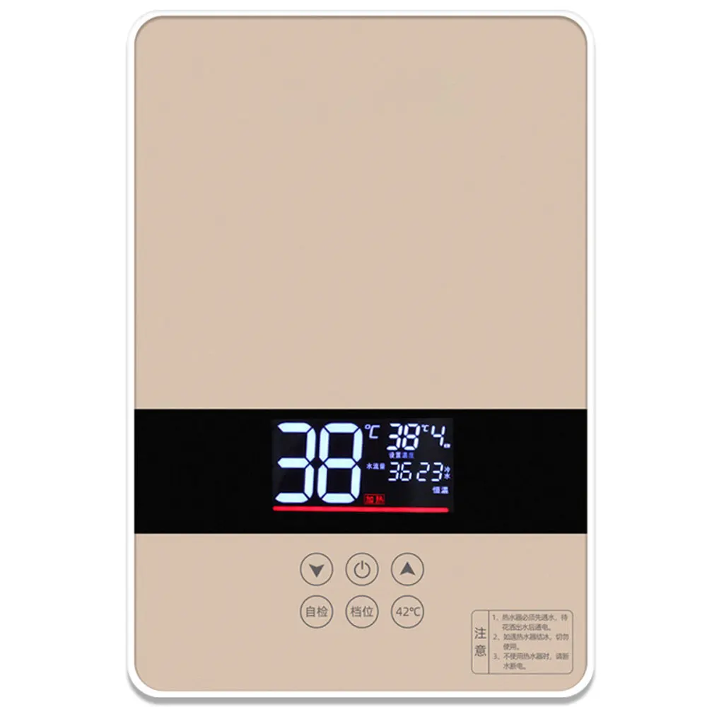Wall-mounted Electric Water Heater Tankless Bathroom Instant Heater Constant temperature calentador electrico agua caliente