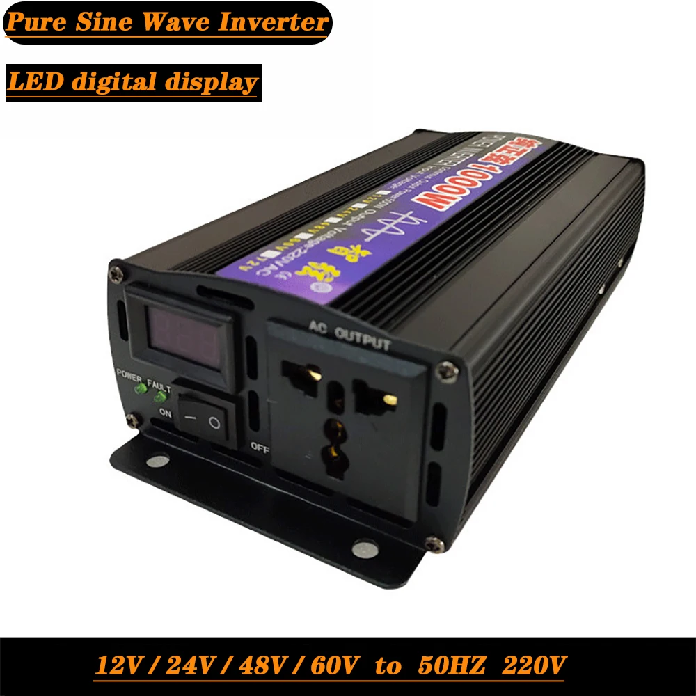 Инверторный генератор напряжения LISM цифровой преобразователь из DC 12-60 в AC 1000 В/8000