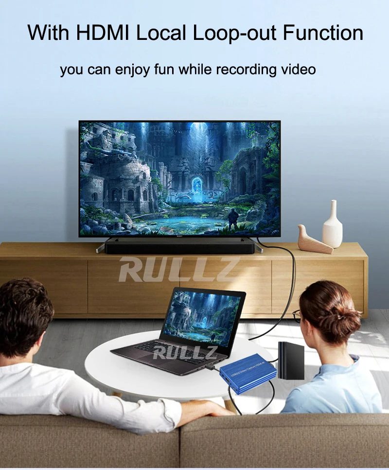 

4K USB 3.0 Video Capture Card 1080P HDMI-compatible Video Recorder Grabber Game Recording Box PC Live Streaming Plate Mic Loop