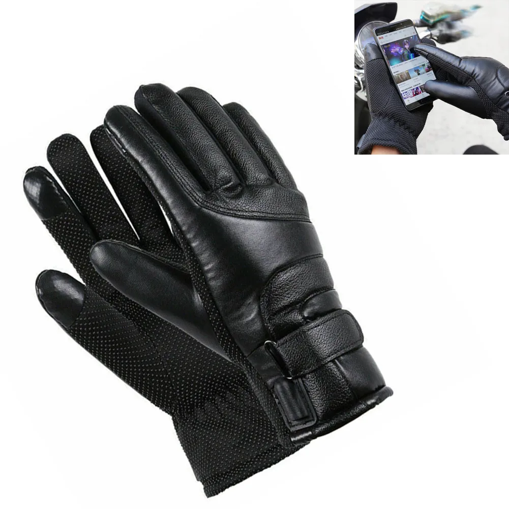 

USB Heating Windproof And Warm Heating Gloves For Motorcycle And Electric Bike Riding In Winter Universal