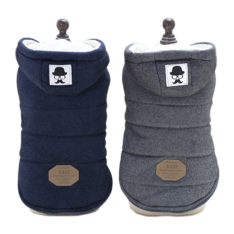 

Winter Dog Clothes Thick Warm Clothes For Small Dogs Hooded Puppy Pet Dog Coat Jacket Classic Chihuahua Yorkie Clothing Outfits