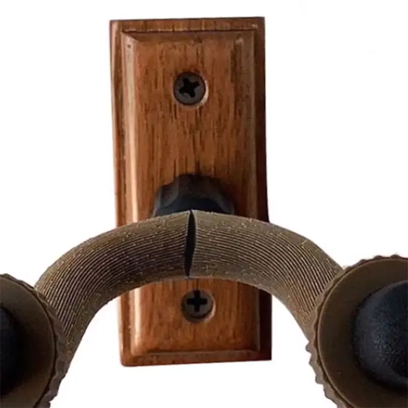 Настенная вешалка для гитары из черного ореха домашняя и студийная твердой