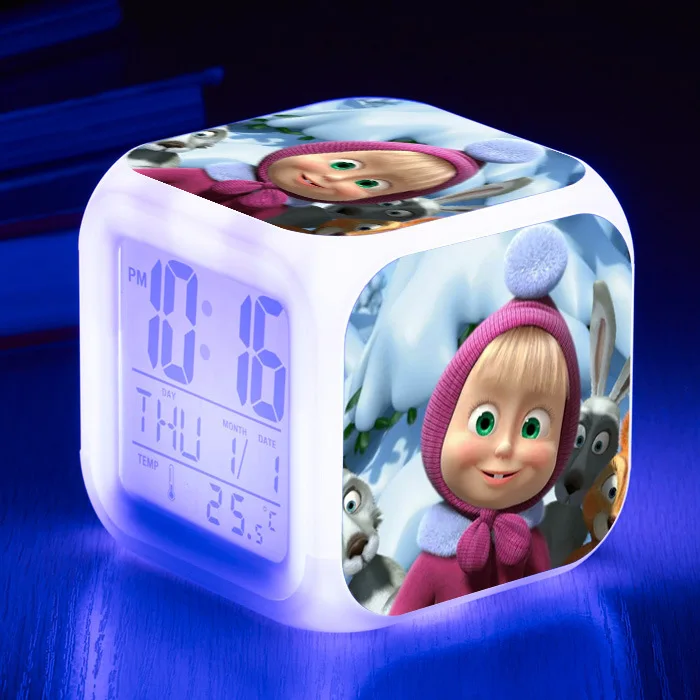 С принтом Марты из мультфильма Будильник СВЕТОДИОДНЫЕ Часы Цифровые игрушки