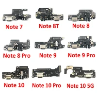 usb charging port microphone dock connector board flex cable for xiaomi redmi note 5 5a 6 7 8 8t 9 9s 10 pro 5g