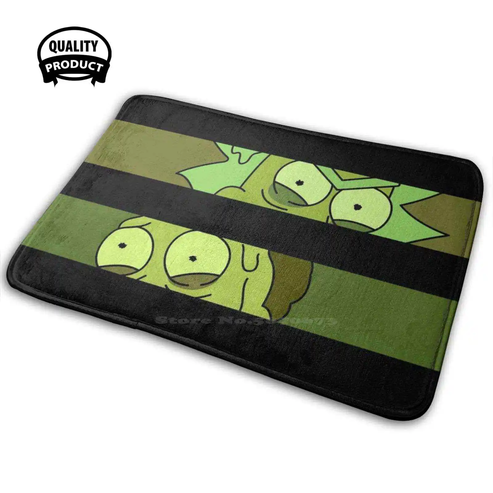 Токсичный удобный коврик для двери ковер подушка путешествий Wubba Lubba Dub Bird Person C 137