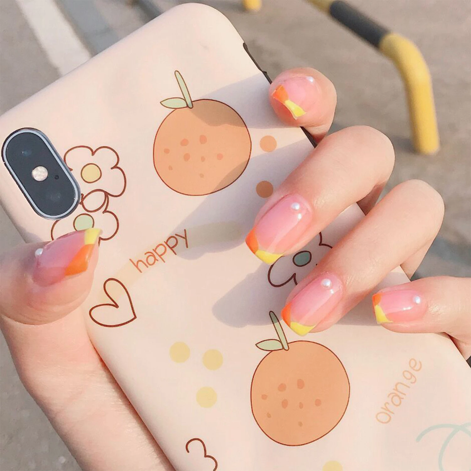 24 шт./компл. однотонные Длинные накладные ногти балерины с клеем носимые