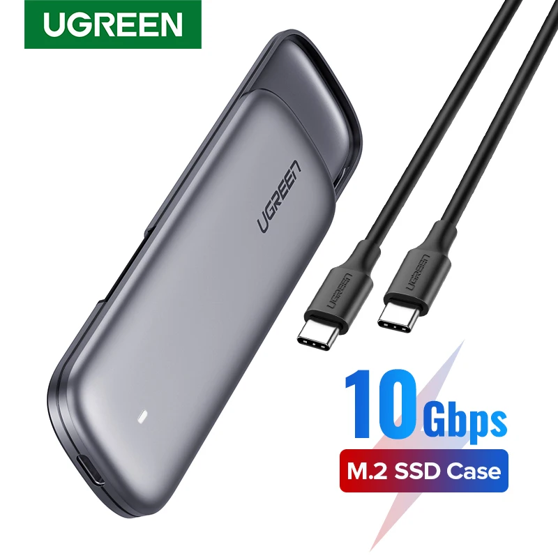 Корпус UGREEN SSD M.2 NVMe корпус USB C PCIe M2 Caddy для Samsung 970 EVO WD Type 3 1 Gen2 M + B Key адаптер