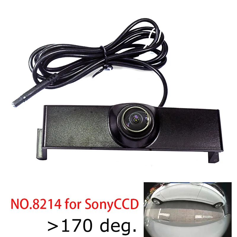 8214sonyccd fisheye Закрытая Автомобильная Передняя камера с логотипом CCD HD 180deg для VW Volkswagen SPORTSVAN TOUAREG 2013 - Название цвета: 8214sonyccd fisheye