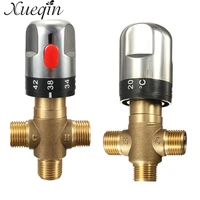 xueqin brass pipe bathroom water temperature control faucet cartridges thermostat faucet thermostatic mixing valve