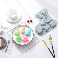 christmas snowflake gift box tree bell silicone mold kitchen baking tool resin diy cake mousse chocolate lace decoration moulds