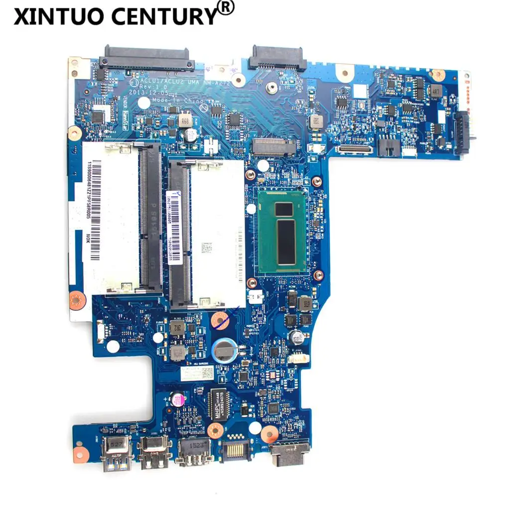 

ACLU1/ACLU2 UMA NM-A272 для Lenovo G50-70 Z50-70 Материнская плата ноутбука 5B20G38593 SR1DV 2957U DDR3L полностью протестирована