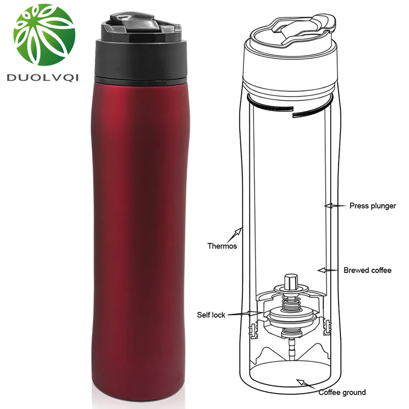 Портативная изоляционная кастрюля для французского пресса фильтр из