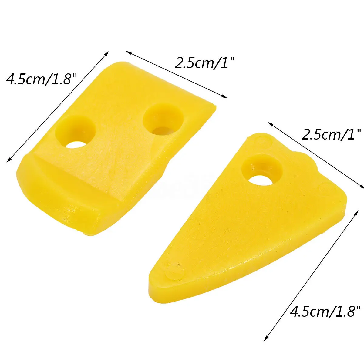 

20pcs Kit Plastic Yellow Accessories Hunter Car Rim Anti-scratch Finger Inserts Triangle Inserts