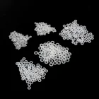 Набор колец для шайбы M3  m4  M5, белый пластиковый набор Плоских прокладок для шайбы из нейлона, 80 шт.