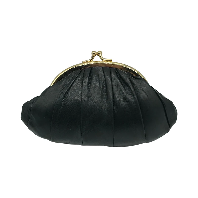 black1028 NICOLE& CO Кошелек для монет из натуральной кожи Женский кошелек из овечьей кожи с металлическим замком Держатель для карт кошелек новая маленькая сумка - Цвет: black1028