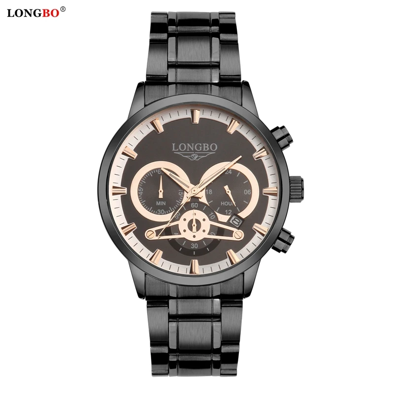 Мужские часы LONGBO Relogio Masculino Роскошные Известный Топ бренд мужские Модные