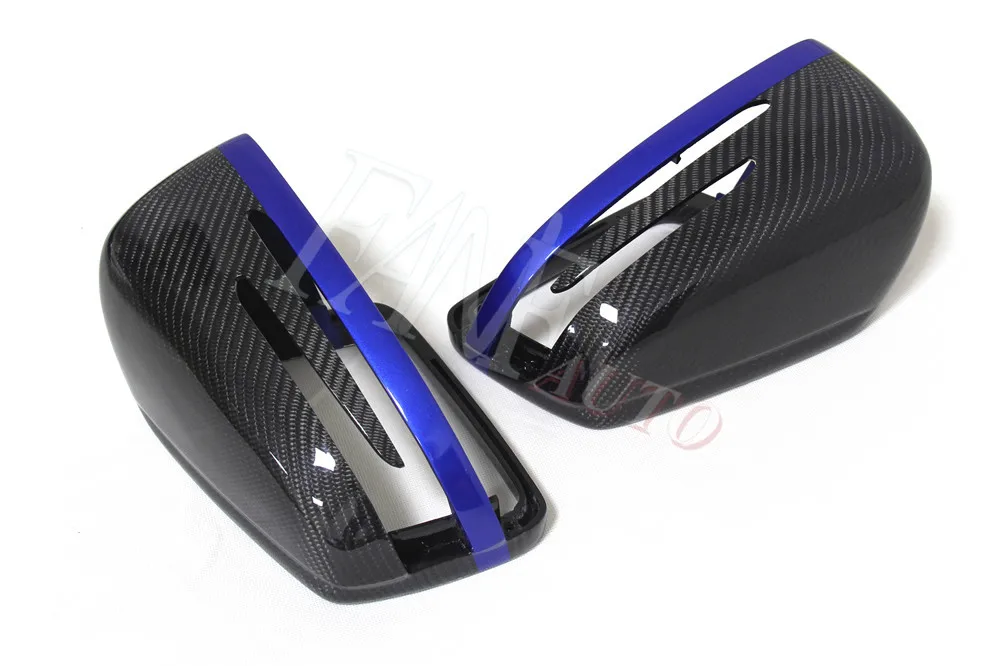 Замена реального углеродного волокна боковое зеркало заднего вида крышка для