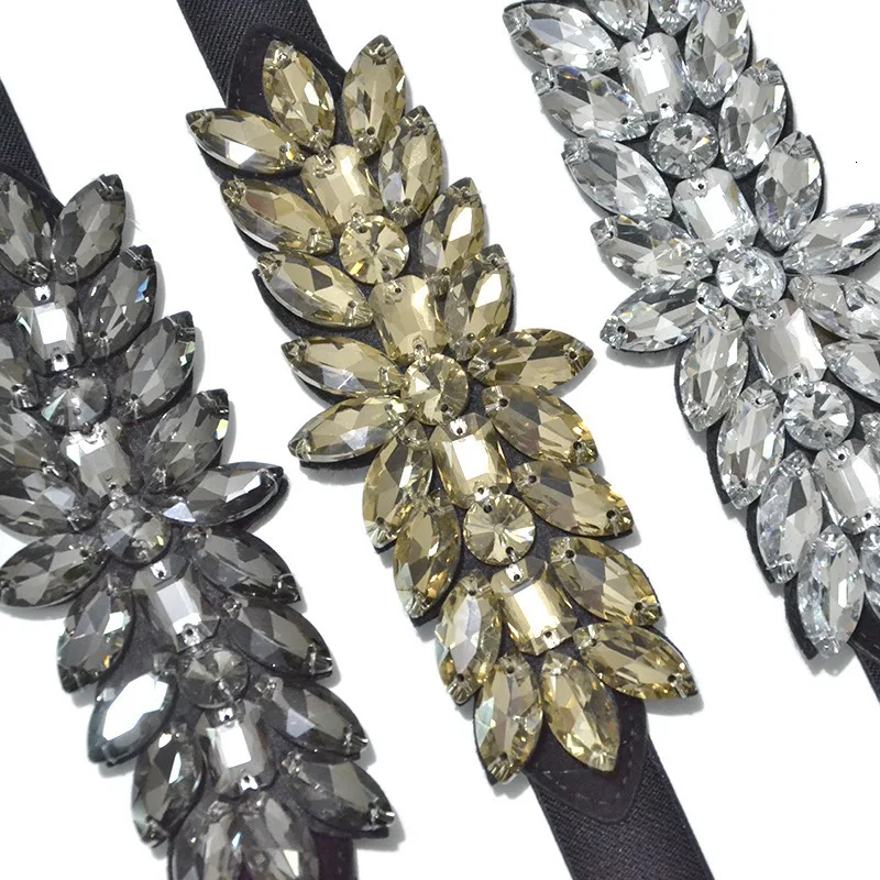 Женские эластичные ремни Стразы роскошный широкий Цветочный Пояс пряжки пояс