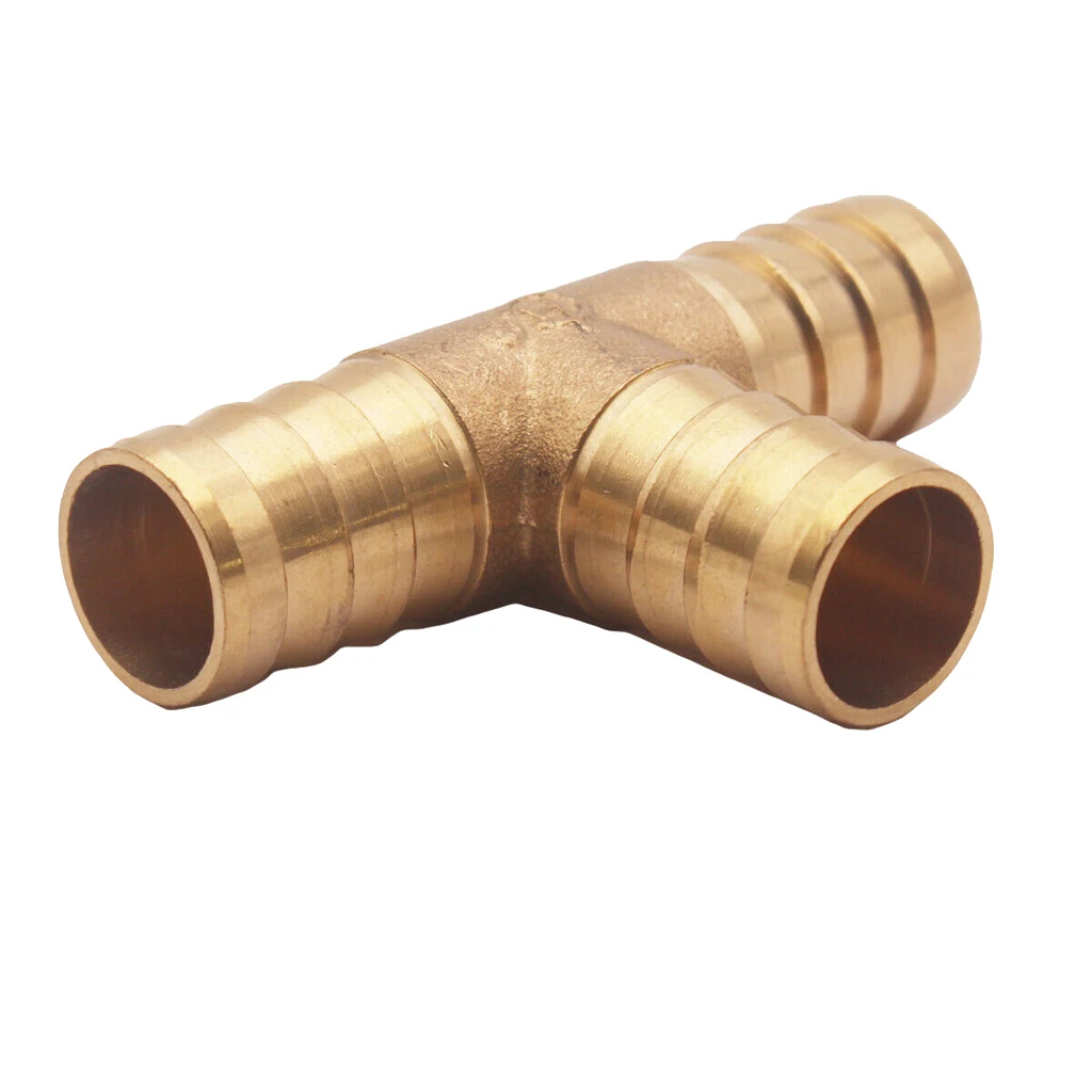 3/4 &quotшланг Барб тройник Латунная Труба 3 Пути т фитинг поток газа топлива воды