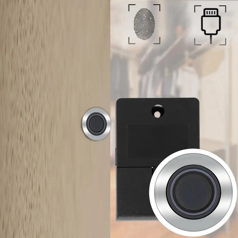 Полупроводниковый замок со сканером отпечатков пальцев офисный Сейф блокировка