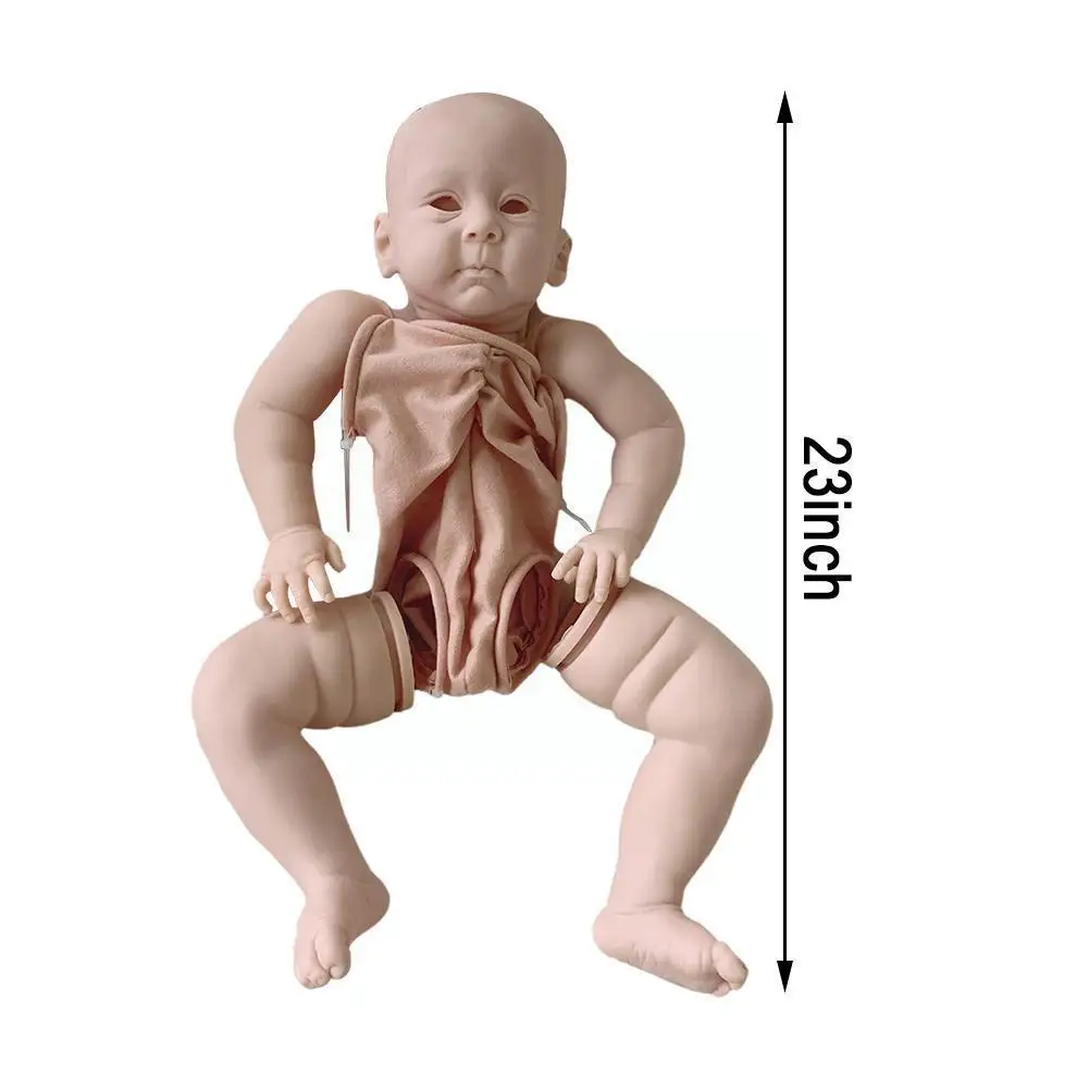 

Reborn Doll Vinyl Parts DIY Toy Kit Unfinished Unpainted For Gift Kids Face Very For Gift Kids Lifelike Soft K9G7
