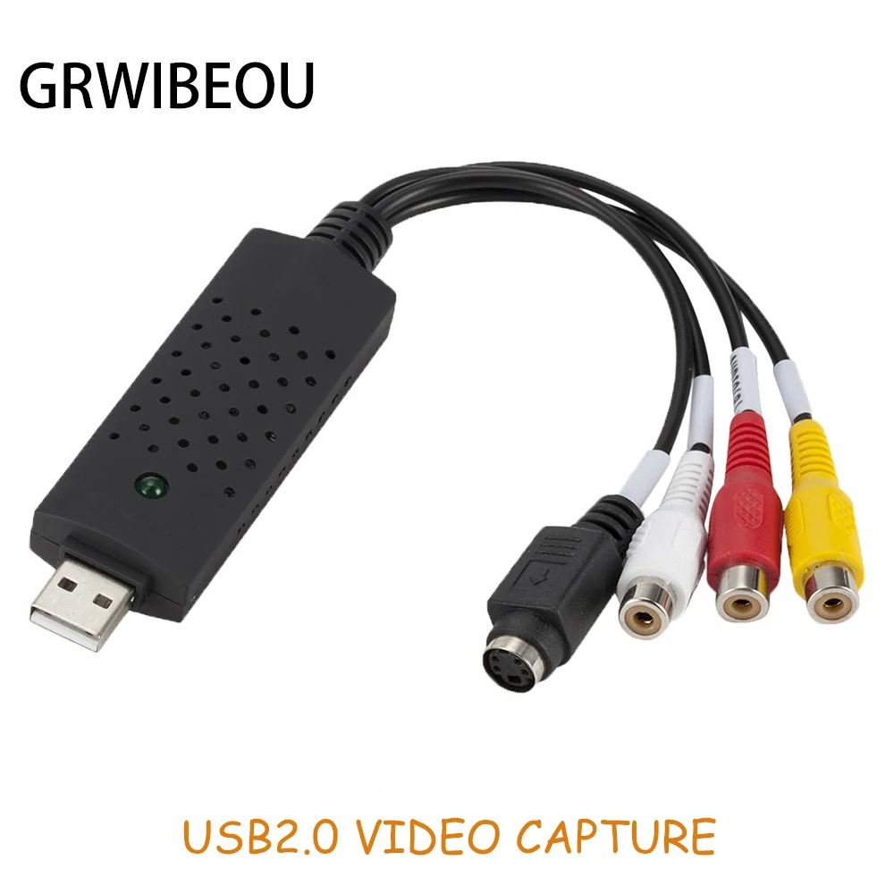 Портативный USB 2 0 конвертер VHS в DVD аналоговый видеозахват Аудио Видео запись