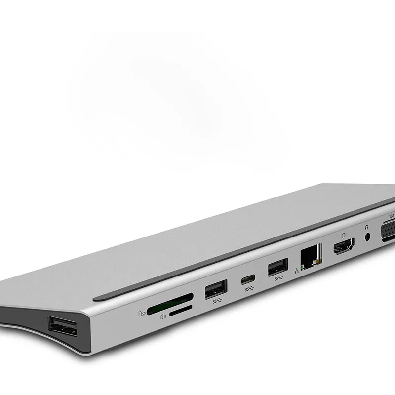 Ype C док станция 11 в 1 многофункциональный концентратор usb3.1 ноутбук внешний с HDMI VGA