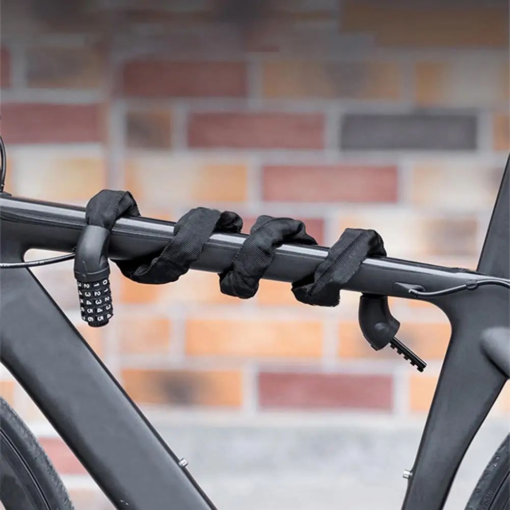 

Bicycle accessories mountain bike road bike password lock electric bike motorcycle lock anti-theft black padlock accessories