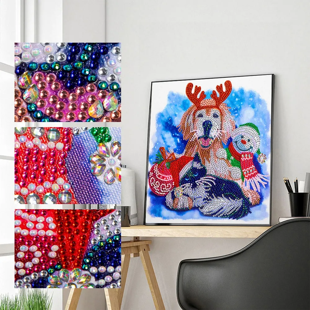 Рождественское украшение сделай сам 5D точечная алмазная живопись набор