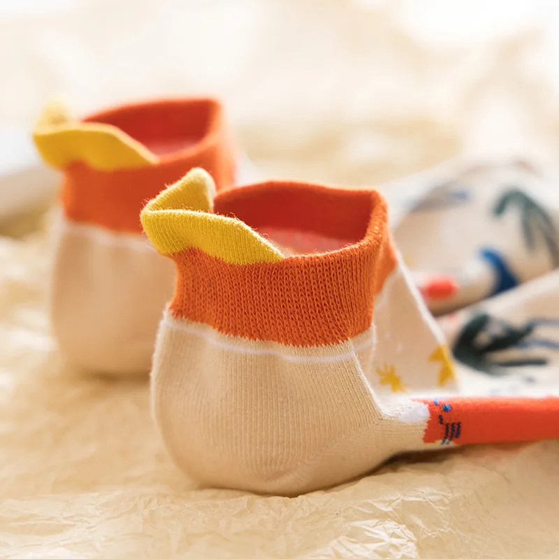 

1 Pair New Fashion Summer Women Socks Ladies Interesting Pattern Print Cute Colorful Ankle Socks Cotton Casual Invisible Socks