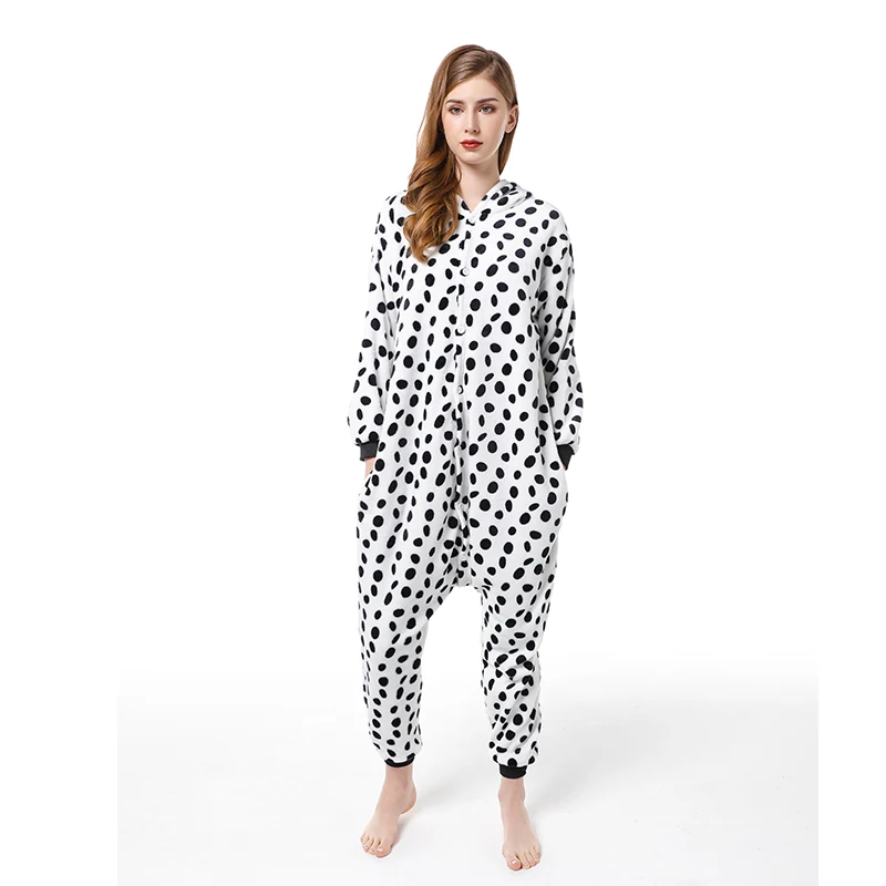 

Winter Animal Cartoon Pajamas Dinosaur Cartoon Sleepwear Onesie Sets Women Men Unisex Adult Flannel Nightie Overalls