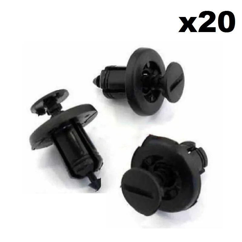 

20x Plastic Front Bumper & Grille Clips for the Nissan Qashqai