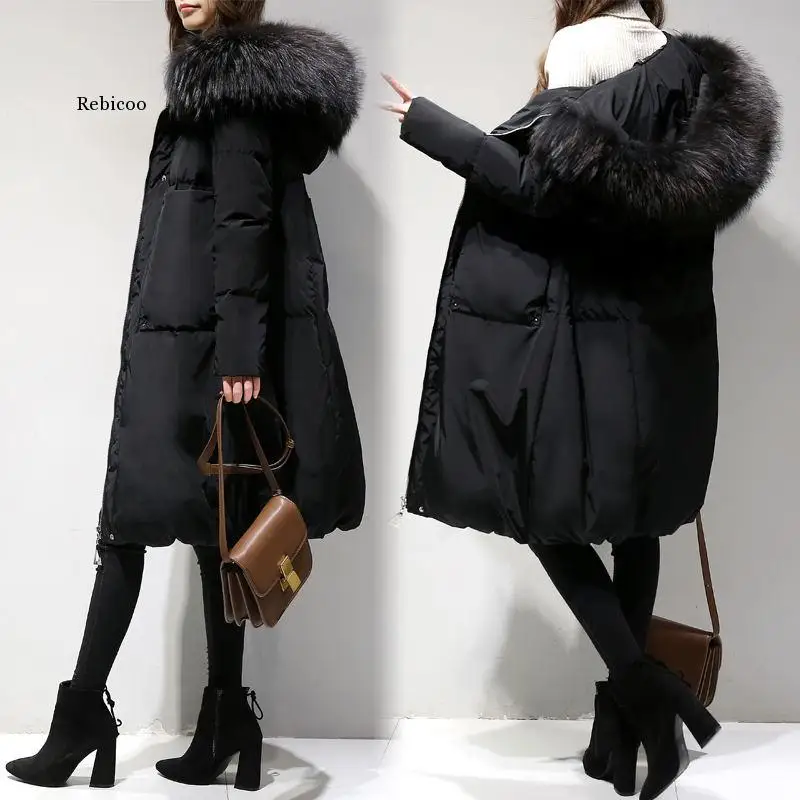 Зимняя женская Свободная Толстая теплая куртка размера плюс 5Xl, Женское пальто с воротником из искусственного меха и капюшоном из хлопка, па... от AliExpress RU&CIS NEW