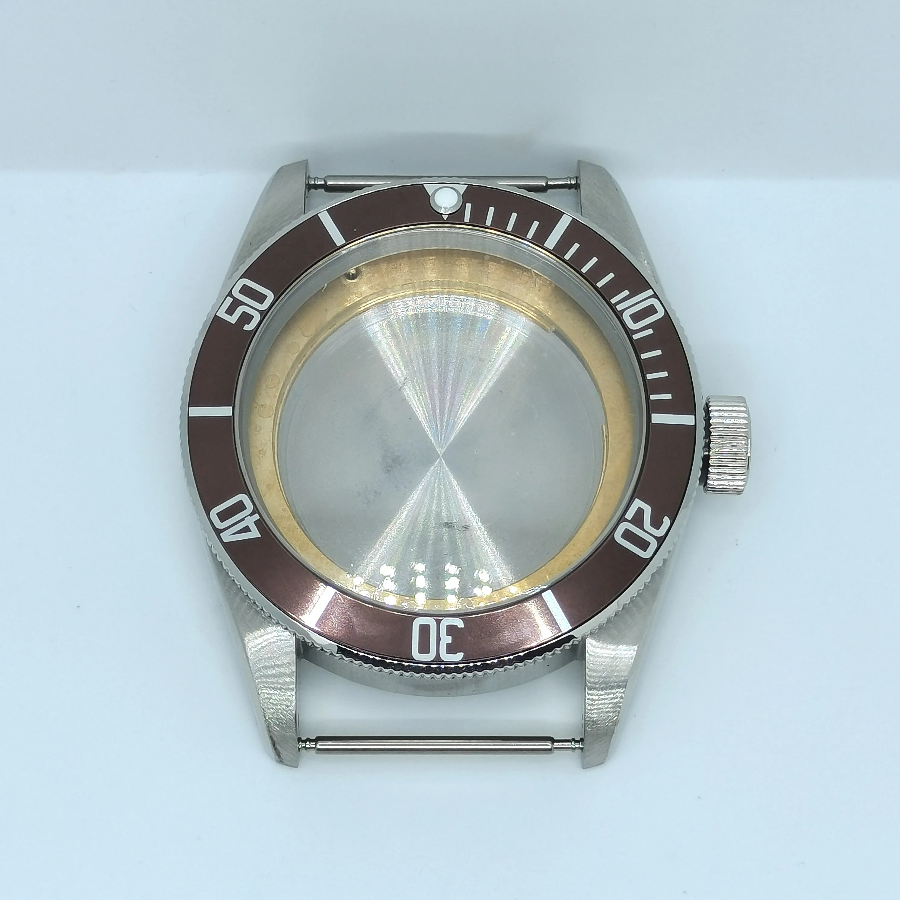

41mm Sapphire Glass Aluminum Bezel Case Fit ETA 2836 DG5833 Miyota 8215 8200 Mingzhu 2813 3804 Automatic Movement