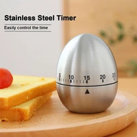 kitchen timer stainless steel cooking eggs 60 minutes mechanical alarm clock baking cooking tools countdown time management tool
