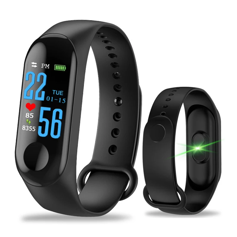 

M3 Smart Bracelet Heart Rate Blood Pressure Health Waterproof Smart Watch M3 Bluetooth Watch Smart Wristband Fitness Tracker