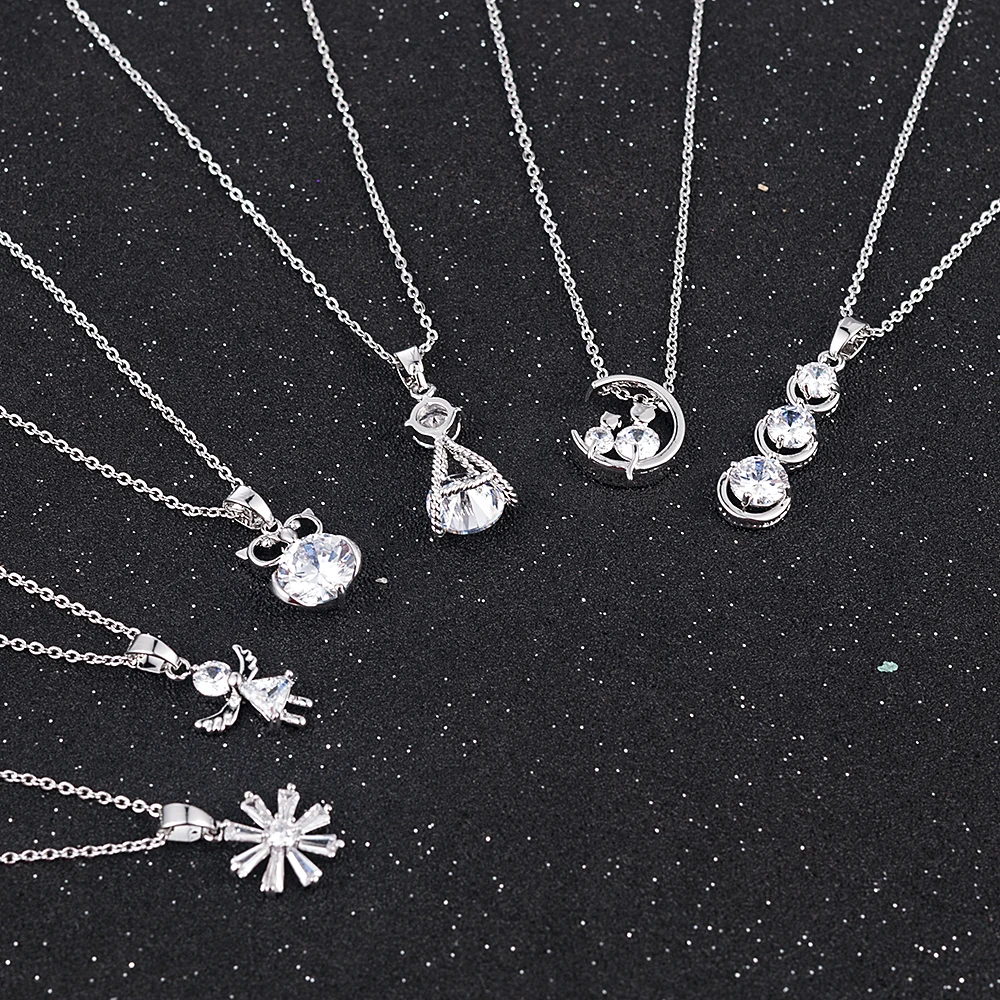 Новинка 2020 Модный женский чокер с кристаллами циркония ожерелье подвеска на