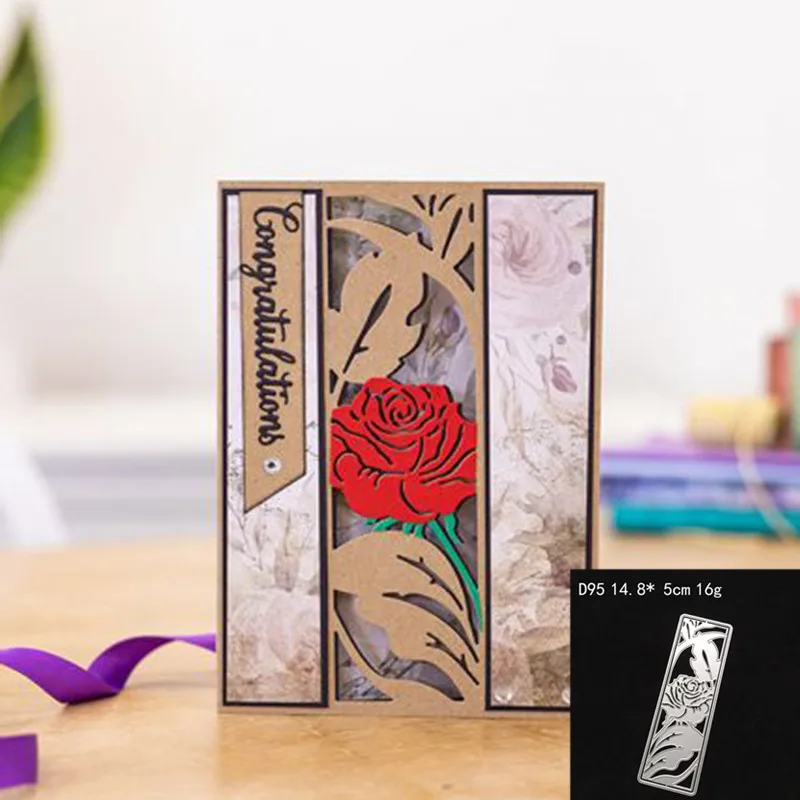 

2021 New Rose Flower Metal Cutting Dies DIY Scrapbooking Embossing Paper Photo Frame Stamps Craft Template Mould Stencils