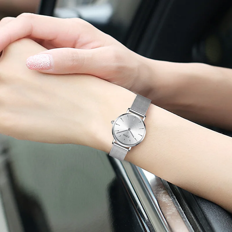 

Fashion Wrist Watches For Women Waterproof Slim Steel Mesh Strap Quartz Watches Women Simple Casual Clock Relogio Feminino